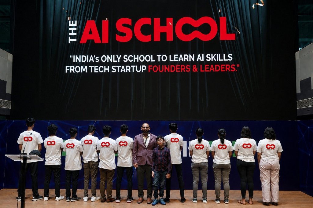The AI School hackathon event with students and mentors